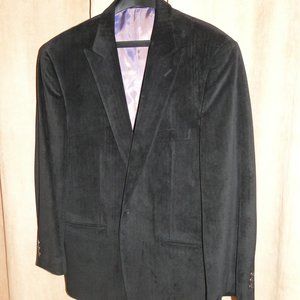 VINTAGE MENS PINSTRIPE BLACK SPORT BLAZER